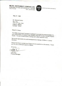 '98 Award Miltex instruments